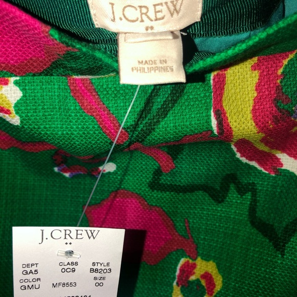 NWT JCrew Factory Floral Pencil Skirt, Size 00 - Picture 5 of 6